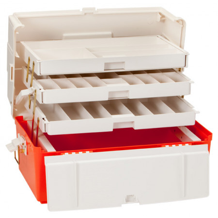 Plano Paramedic XL 3-Tray box - Orange & White