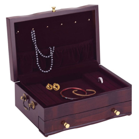 Reed & Barton Princess II Jewelry Box - Mahogany