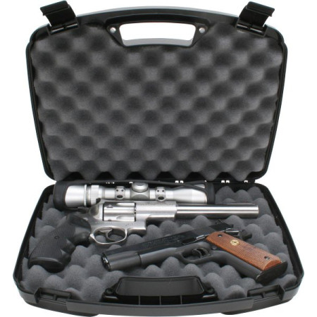 MTM 2-Pistol Handgun Case - Black (up to 8.5" Barrel Revolver)
