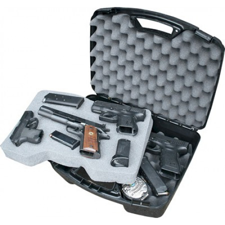 MTM 4-Pistol Handgun Case - Black (up to 8.5" Barrel Revolver)