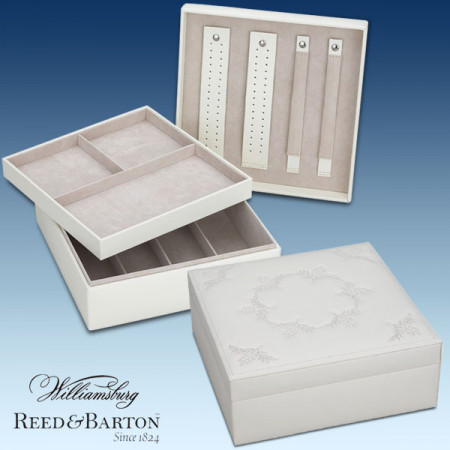 Reed & Barton Williamsburg Elizabeth Jewelry Case - Large 