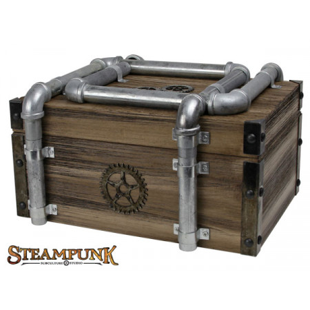 Steampunk ‘Gaslight’ 72-pair Cufflinks/Ring Chest