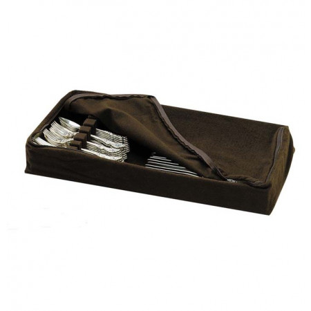 Reed & Barton 120-pc Zippered Silvercloth Drawer Box - Brown