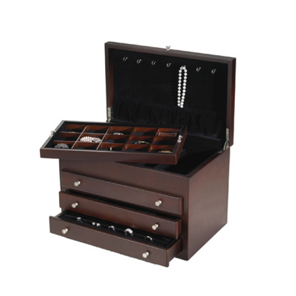 Wallace Stratford 3-Drawer Jewelry Box | American Box