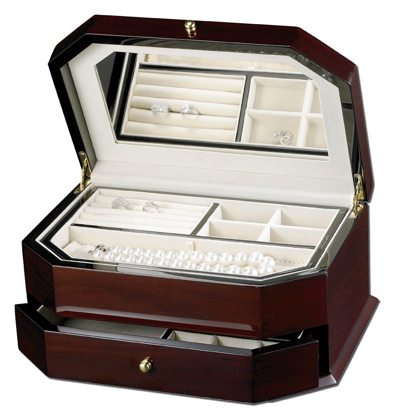 Ragar Luxe Jewelry Chest- Genuine Teak | American Box