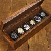 Relic Series Heirloom 6-pc Watch Box - Reclaimed Wood