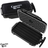 Crowned Heads 5-ct Travel Humidor- Black