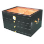 Caledonia 150-ct Glasstop Humidor w/ 3 Drawers