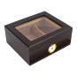 Ottawa 40-ct Glasstop Humidor - Mahogany 