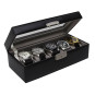 Rock River 5-pc Watch Box Genuine Leather - Black