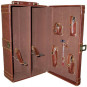 Hobart Leather 2-Bottle Wine Box w/ Tools